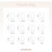 Luvadeyo 24 PCs Coffin Press on Nails - Long Acrylic Gradient Fake Nails for Women & Girls - Full Cover Cold & White Design - Buy Online on SooperMarket.com