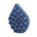 Healeved Silicone Shampoo Comb Clean Shampoo Silicone Scrubbers Massagers 1pc Silicone Scalp Brush Baby Shower Brush Silicone Body Scrubber Bathroom Brush Silicone Bath Brush Body 8.7X6.8X2.5CM Dark Blue