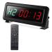 Pellor Fitness Timer 1.5 inch digital display Intervall Timer Multifunctional Workout Gym Timer Wall Watch With IR Public Service For CrossFit Tabata Emom MMA