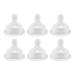 Buy Silicone Newborn Pacifiers - Soft Wide Mouth 6-Pack for Baby Comfort | International Shipping Available - Buy Online on SooperMarket.com