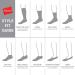 Hanes Men's X-Temp Performance Crew Socks 6-Pack - Size 6-12, Black Color - Buy Online on SooperMarket.com