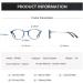 ZENOTTIC Vintage Round Glasses Frame - Retro Clear Lens Nerd Glasses for Men & Women | C11 Blue - International Shipping Available - Buy Online on SooperMarket.com