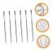 6pcs Stainless Steel Spring Earwax Cleaner Tool Set - Ear Pick, Earwax Catcher, Digger, Spiral Remover, Scoop - Buy Online on SooperMarket.com