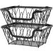 Fruit Basket Bowl 2 Tier Metal Fruit Basket Display Stand Vegetables Fruits Bread Counter Storage Organizer Kitchen Bathroom Decoration Fruit Bowls - Buy Online on SooperMarket.com