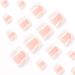White Glitter Short Square Toe Fake Press On Toenails | Glossy Acrylic False Toenails for Women - 24pcs - Buy Online on SooperMarket.com