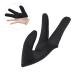 minkissy 1pc Hairdressing Three Finger Cover Hairdressing Finger Glove Hair Straightener Glove Tool Curling Wand Billiard Straightener Gloves Hair Dye Gloves Hairdressing Finger Cover Hand Black 11x10cm - Buy Online on SooperMarket.com