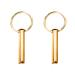 Stainless Steel Key Ring Anxiety Ring Stress Relief Whistle Gold Meditation Breathing Exercise Device for for Women Men Mindful Breathing Relax Relief Stress Relief Calming Down (Rose Gold)