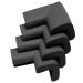KidKusion 4-Piece Safety Corner Cushion, 4 Pack Black, Child Proofing Corner Guard, Made in USA, Child Safety, Home Furniture Safety Bumper, Baby Proof Table Protector, 4 Count (Pack of 4)