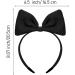 WLLHYF Bow Headbands Red Bowknot Hair Band Fashion Cute Hair Hoop Big Bowknot Headdress Perfect Hair Accessories for Women Girls Party Cosplay Christmas Valentine's Day Black - Buy Online on SooperMarket.com