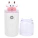 Handy Mist Sprayer Cute cartoon animal portable facial mist sprayer home office moisturizing spray USB Rechargeable Moisturizing Skin Care(White)