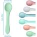6Pcs Silicone Baby Spoons Set - Feeding & Training Toddler Cutlery - Morandi Pink/Blue/Green, Light Pink/Blue, Grey - Buy Online on SooperMarket.com