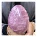 Natural Pink Rose Quartz Dragon Egg Crystal Specimen Quartz Crystal Egg 1pc kaixun (Size : 600g)