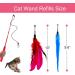 OODOSI Retractable Cat Wand Toy & Refills - Interactive Exercise Toys for Cats & Kittens, Color A - Buy Online on SooperMarket.com