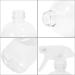 16oz Glass Spray Bottles - Refillable Boston Round Container for Essential Oils, Cleaning Products - White (2 Pack) - Buy Online on SooperMarket.com