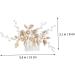 HAPINARY girls hair accessories European and American hair accessories bridal hair accessories accessories Hand made bridesmaid bride headpieces for wedding hairpin bride hair accessory - Buy Online on SooperMarket.com