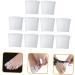 Bunion Toe Gel Protector Sleeves - 10pcs Silicone Rubber Bands for Men and Women - Hammer Toe Spacers - Toe Nail Patch - White Gel Splints - Buy Online on SooperMarket.com