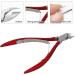 Verdant Touch Manicure Scissors Stainless Steel Nail Dead Skin Scissors Calluses Remover Nail Trimmer Clipper Manicure ToolRed - Buy Online on SooperMarket.com