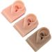 ZJchao 3Pcs Silicone Ear Model - 3 Colors Soft & Flexible Right Ear Simulation Display Props - Buy Online on SooperMarket.com