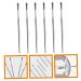 6pcs Stainless Steel Spring Earwax Cleaner Tool Set - Ear Pick, Earwax Catcher, Digger, Spiral Remover, Scoop - Buy Online on SooperMarket.com