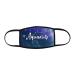 Gorgeous Zodiac Design 3 Layer Cotton/Polyester Cloth Face Mask (Small Aquarius)