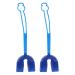 2 Pack Shock Braces Mouth Guard | Rubber Lanyard Design for Football & All Contact Sports - Enhanced Protection - Buy Online on SooperMarket.com