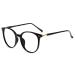 Firmoo Blue Light Blocking Glasses for Women Men Anti Glare Eyestrain Computer Gaming Glasses Anti Bluelight Blue Blocker Non Prescription Eyeglasses Black 0.0 x