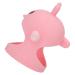 Silicone Chick Shape Baby Teether with 2 Teether Stems - Cherry Powder Color - Daytime and Nighttime Teething Relief - Cute and Safe Chew Toy - Buy Online on SooperMarket.com