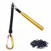 Wacky Rigging Tool Set with 300 Wacky O-Rings Fishing Lure Rigs Soft Worm Plastic Bait Tool for Senko Neko Stickbaits Gold
