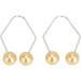 2 Pair Dimple Trainer Tool Piercing Improve Smile Dimple Maker Balls for Face Cheeks (Champagne Gold) - Buy Online on SooperMarket.com