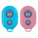 AngelReally Wireless Camera Shutter Remote Control for Smart Phones- Compatible with iOS/Android (1 Pink+1 Blue)
