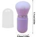 Veeteah Retractable Blush Brush Compact Powder Brush | Retractable Travel Powder Blush Brush Soft Bristles for Daily Use for Travel purple - Buy Online on SooperMarket.com