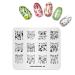 Alexnailart Nail Art Stamping Plate Template Christmas Theme Christmas Decoration Christmas Socks Bell Pattern DIY Nail Art Image Stamp Stamping Plates Manicure Print Tool CH006