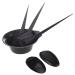 Hopper 5Pcs Hairdressing Brushes Bowl Combo Hair Color Tool Set Hair Coloring Kit Black