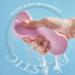 WYSHAK Exfoliating Bath Sponge with Dead Skin Remover - Skin Friendly and Reusable for Adults & Children (Blue+Pink) | Includes 2 Free Hooks - Buy Online on SooperMarket.com