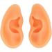 Soft Silicone Human Ear Model Set for Acupuncture Practice - 2 Pieces, Clear Structure - Ideal for Hospitals - Buy Online on SooperMarket.com