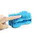 Emoly Upgraded Soft Silicone Body Brush Body Scrubber Bath Shower Glove Exfoliating Skin SPA Massage Scrubber Cleanser  Antiskid Finger Sleeve for Baby Kids Wife Men Women Family (Blue)