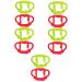 ibasenice 10 Pcs Silicone Bottle Handle Bottle Handles Bottle Accessories Self Feeding Bottle Handle Silicone Bottle Handle Wide Mouth Milk Bottle 13.00X7.00X6.50CMx5pcs Assorted Colorx5pcs