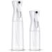 2 Pack Clear Hair Spray Bottles - Fine Mist Continuous Spray for Hairstyling, Cleaning, Plants, and Skin Care - 5.4oz and 10oz - Buy Online on SooperMarket.com