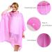 Reusable Pink Rain Ponchos for Adults with Drawstring Hood - Waterproof EVA Rain Coats for Men and Women - Family Pack (2 Pack) - Buy Online on SooperMarket.com