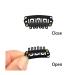 50 U-Shape Metal Snap Wig Clips - 28mm 6-Teeth Combs for Hair Extensions - Black | Durable & Secure | International Shipping - Buy Online on SooperMarket.com