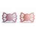 Frigg Lucky Silicon Schnuller |Symmetrical pacifier 2 Pack |BPA-free |Made in Denmark |Pretty in Peach/Primrose-Size 2 (6-18 months) Pretty in Peach/Primrose Size 2 (6-18 months)