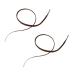 Naugan 200S 22 inch Keratin -Bonded Stick I Tip Hair Extensions 04 (Size: 22 Inch Color: Medium Brown)