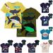 Boys' Kids Novelty Luminous T-Shirts Dinosaurs Short Sleeve Crew Neck Tee Shirt Cartoon Print Casual Tops for 1-7Y 2-3T Yellow