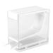 Cotton Roll Dispenser Press Type Holder with 4 Colors Sanitary and Durable (White)