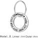 LYL Stainless Steel Dog Tag - Deep Engraved Front & Back Silver Ring Shape (Small) | International Shipping - Buy Online on SooperMarket.com