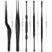6pcs/set Stainless Steel LED Ear Wax Pickers - Black Earpick Wax Remover Curette Spoon Cleaner Tool - Buy Online on SooperMarket.com