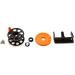 Pelengas Speargun Reel - Black-Orange Plastic | Durable and Reliable - Buy Online on SooperMarket.com