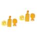 NOLITOY 2 Sets 3pcs Glove Pull Back Shower Towel Loofah Towel Exfoliating Back Scrubber Shower Loofah Sponge Scrubber Belt Mesh Shower Bath Loofah Back Strip Cloth Wipe Back 85x 9.5CMx2pcs Yellowx2pcs