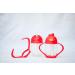 Lollaland Weighted Straw Sippy Cup - Lollacup | Made in USA | Transition Sippy Cup for Baby & Toddler (6-9 months) | Shark Tank Product - Bold Red - Buy Online on SooperMarket.com