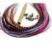 Vivid Grizzly & Solid Feather Assortment with Beads - Set of 7-10 - Buy Online on SooperMarket.com